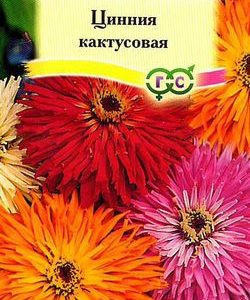 Цинния Кактусовая, смесь 0,5 г