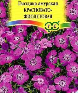 Гвоздика амурская Красновато-фиолетовая* 0,05 г сер. Альпийская горка