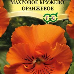 Виола Махровое кружево оранжевая F1 Виттрока (Анютины глазки)* 5 шт сер. Элитная клумба Н14