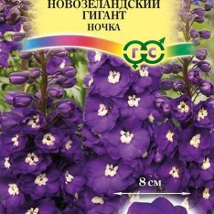 Дельфиниум махровый Новозеландский гигант ночка* 3 шт. Н13