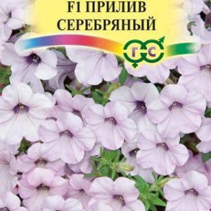 Петуния Прилив Серебряный F1суперкаскадная 5 шт. гранул. проб. сер. Элитная клумба Н14