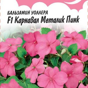 Бальзамин Карнавал Металик Пинк Уоллера F1 5 шт.* серия Розовые сны Н15