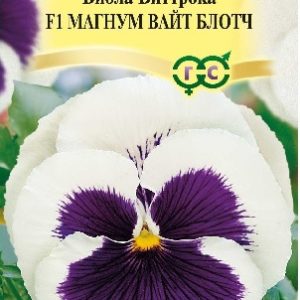 Виола Магнум Вайт Блотч F1, Виттрока 5 шт.* сер. Элитная клумба Н15