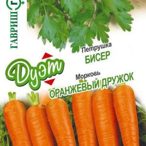 Морковь Оранжевый дружок 2 г +Петрушка Бисер 2 г серия Дуэт Хорошие соседи Н18