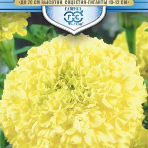 Бархатцы пр. Лимонный гигант (Тагетес) 0,3 г, серия Русский богатырь Н18