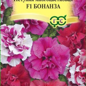 Петуния Бонанза F1 многоцв. махр.10 шт. гранул. пробирка Н13