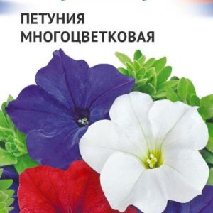 Петуния многоцвет. смесь серия Триколор 9 шт.