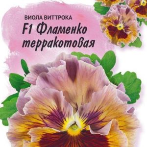 Виола Фламенко терракотовая F1 Виттрока (Анютины глазки)* 10 шт. Фарао Н17