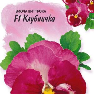 Виола Клубничка F1, Виттрока (Анютины глазки)* 5 шт, Италия Н14