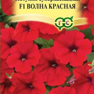 Петуния Волна Красная F1 суперкаскадная 5 шт. гранул. проб. Н14
